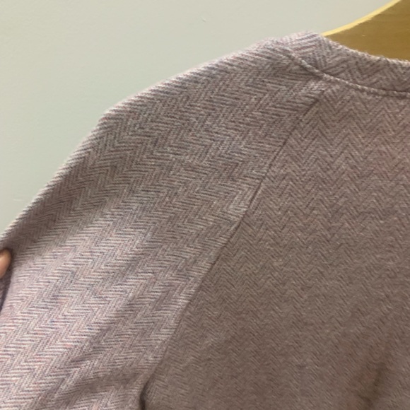 American Apparel Dusty Pink Herringbone Long Sleeve crewneck light sweater - Picture 10 of 10
